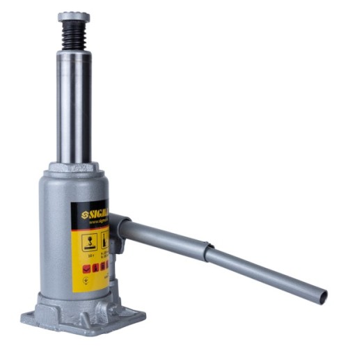 Домкрат Sigma гідравлічний пляшковий 10т H 200-385мм (6106101)