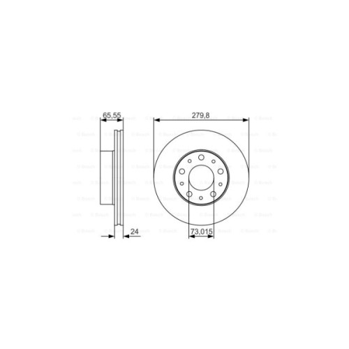 Гальмівний диск Bosch 0 986 479 S70
