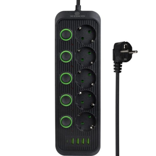 Мережевий фільтр живлення XoKo XK-SP-5-2-1-BK