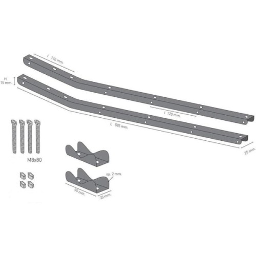 Сушарка для білизни Colombo Balcony With Clamps (STZAN2) (931877)