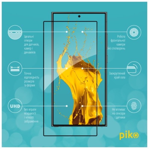 Скло захисне Piko Full Glue Tecno Pova 6 Neo Black (1283126593451)