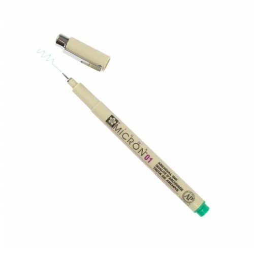 Лайнер Sakura Pigma Micron (0.1) 0,25 мм Зелений (084511306349)