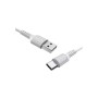 Дата кабель USB 2.0 AM to USB-C 1.0m 2A PVC BX16 white BOROFONE (6957531099468)