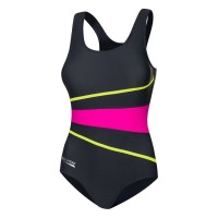 Купальник Aqua Speed Stella 352-331 сірий, рожевий, лайм 40 (5908217668912)