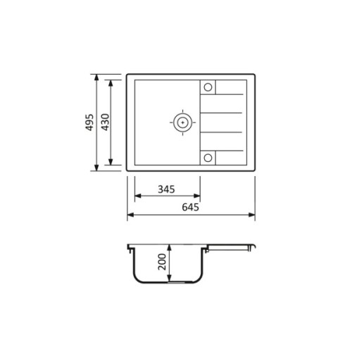 Мийка кухонна Adamant Anila сірий (182496100304)