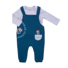 Комбінезон дитячий Tongs у комплекті з кофтою (4864-74B-blue)