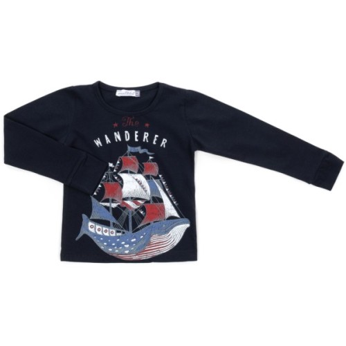 Піжама дитяча Matilda з кораблем (13291-2-116B-blue)