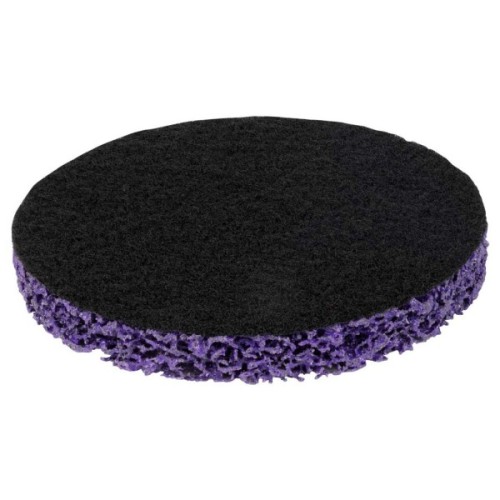 Круг зачистний Sigma з нетканого абразиву (корал) 125мм на липучці фіолетовий твердий (9176161)