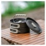 Набір туристичного посуду Naturehike CNK2450CF010, алюміній 2 каструлі, чайник, сковорідка (6976507663281)