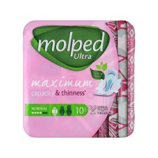 Гігієнічні прокладки Molped Ultra Normal Deo Floral 4 краплі 10 шт. (8690536838547)