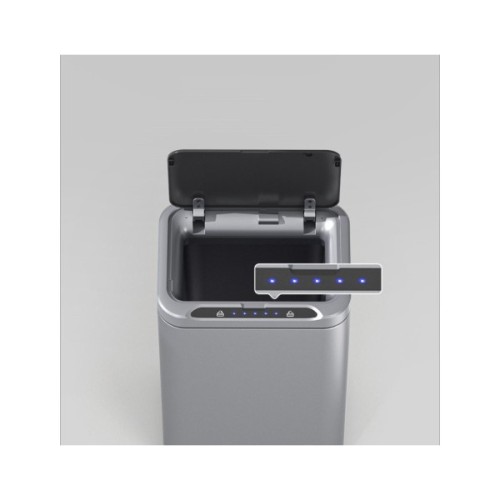Контейнер для сміття JAH Сенсорний Срібний металік 13 л (20254)