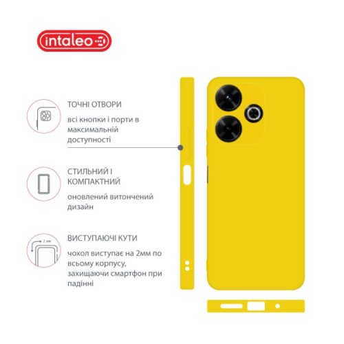 Чохол до мобільного телефона Intaleo Silicone Xiaomi Redmi 13 Yellow (1283126600692)