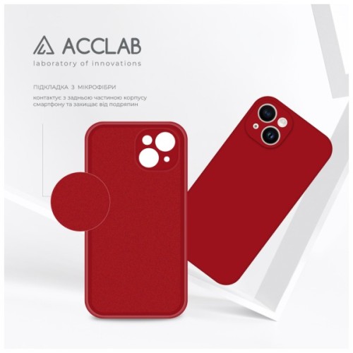 Чохол до мобільного телефона ACCLAB SoftShell Apple iPhone 14 Plus Red (1283126556999)