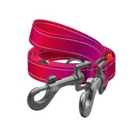 Повідець для собак WAUDOG Nylon Mono світловідбивний М рожевий (46487)