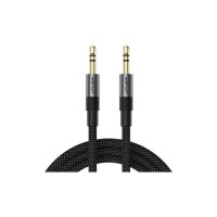 Кабель мультимедійний 3.5mm M to 3.5mm M 1.0m black Acefast (6974316285267)