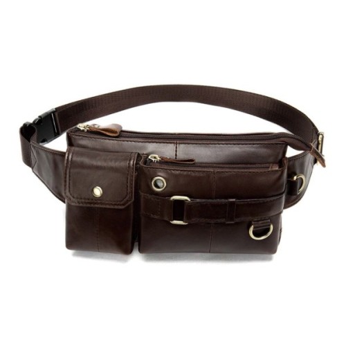 Сумка Vintage Поясна чоловіча Коричнева (14897)