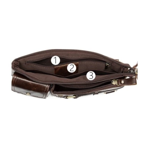 Сумка Vintage Поясна чоловіча Коричнева (14897)