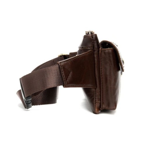 Сумка Vintage Поясна чоловіча Коричнева (14897)