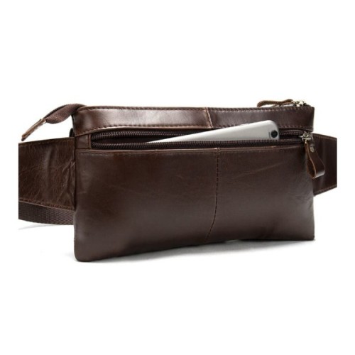 Сумка Vintage Поясна чоловіча Коричнева (14897)