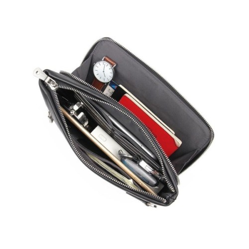 Сумка Vintage У гладкій шкірі Чорна (14970)