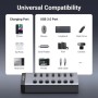 Концентратор Ugreen USB 3.0 to 7xUSB 3.0 with power supply CM481 gray (90307)