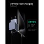 Зарядний пристрій Ugreen USB-C PD30W GaN X703 gray (35006)