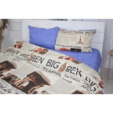 Постільна білизна MirSon Бязь Ranforce Elite 17-0536 Big Ben 220х240 King Size (2200004704982)