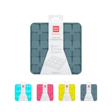 Універсальний посуд для тварин WAUDOG Silicone Килимок для пошуку корму 20х20х1.7 см сірий (235111)