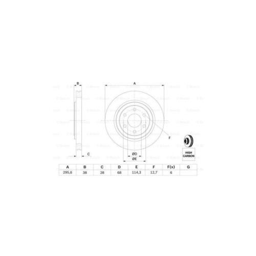 Гальмівний диск Bosch 0 986 479 356