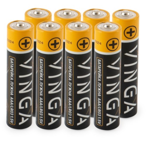 Батарейка AAA LR03 Alkaline 8pcs Blister Vinga (VJABAAA8)