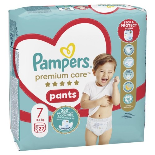 Підгузки Pampers Premium Care Pants Трусики Розмір 7 (15+ кг) 27 шт. (8006540807026)