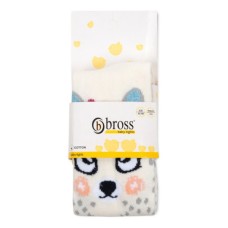 Колготки дитячі Bross з котиком (17601-0-6G-beige)