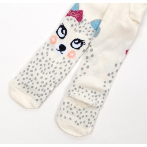 Колготки дитячі Bross з котиком (17601-0-6G-beige)