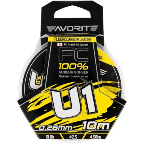 Флюорокарбон Favorite U1 FC 10m 2.5/0.26mm 10.1lb/4.58kg (1693.11.80)