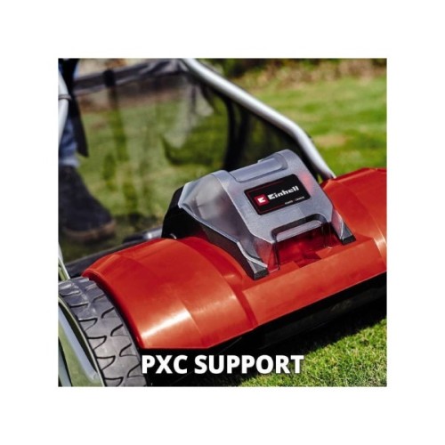 Газонокосарка Einhell GE-HM 18/38 Li - Solo, 18В, PXC, 38 см, 45 л, 14-38 мм, 10.5 кг (без АКБ і ЗП) (3414200)