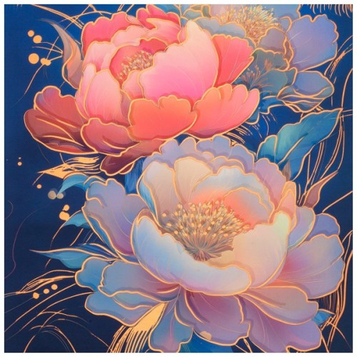 Тижневик Buromax недатований PEONY, A5, темно-синій 336 сторінок (BM.20170-03)