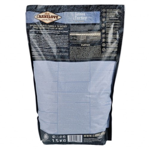 Сухий корм для собак Carnilove Puppy Salmon and Turkey 1.5 кг (8595602508839)