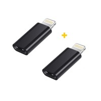 Перехідник USB-C F to Lightning M 2PCS black XoKo (XK-AC015-BK2)