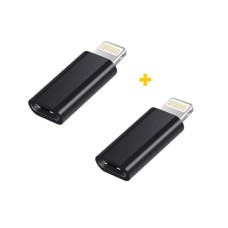 Перехідник USB-C F to Lightning M 2PCS black XoKo (XK-AC015-BK2)
