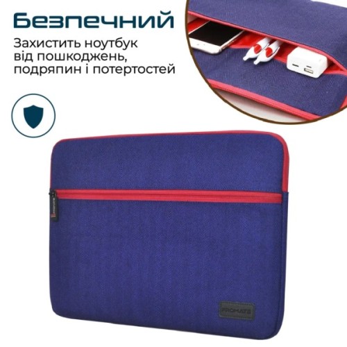 Чохол до ноутбука Promate 11" Portfolio-S Blue (portfolio-s.blue)