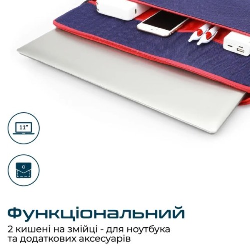 Чохол до ноутбука Promate 11" Portfolio-S Blue (portfolio-s.blue)