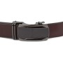 Ремінь Vintage Чоловічий з матовою вставкою на пряжці Коричневий (20278)