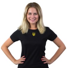 Футболка Sol's Imperial Women 190 Тризуб чорний M (11502309/141M)