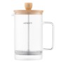 Френч-прес Ardesto Midori, 800мл, боросилікатне скло, бамбук, прозорий (AR1009WL)