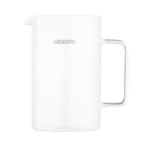 Френч-прес Ardesto Midori, 800мл, боросилікатне скло, бамбук, прозорий (AR1009WL)
