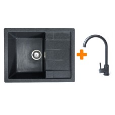 Мийка кухонна Adamant Anila графіт + змішувач (182496910313)