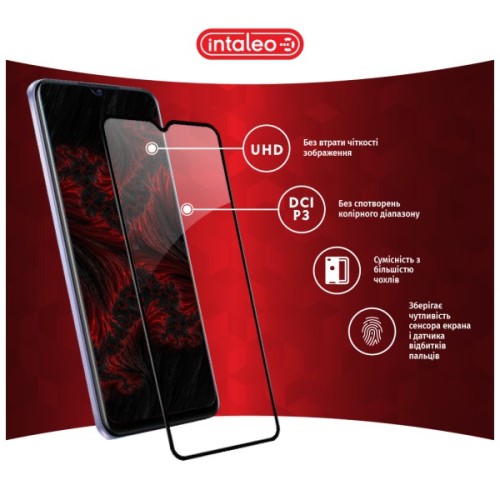 Скло захисне Intaleo Full Glue Vivo Y21 Black (1283126526954)