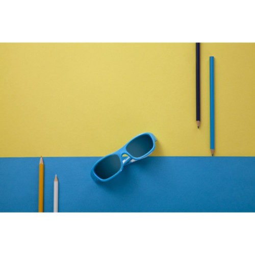 Дитячі сонцезахисні окуляри Koolsun Sport бірюзово-білий 6-12 років (KS-SPBLSH006)