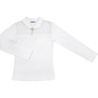 Кофта дитяча Matilda з мереживом (10012-1-140G-white)