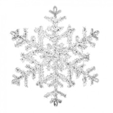 Ялинкова іграшка Novogod`ko Сніжинка 20 см Пластик Іній (974875)